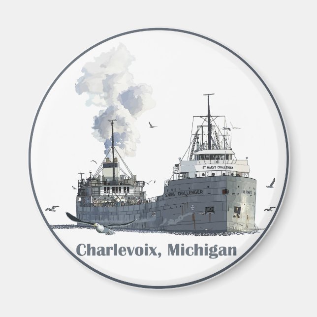 Imán Charlevoix, Michigan (Frente)