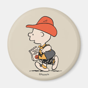Imán Charlie Brown vaquero Halloween
