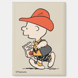 Imán Charlie Brown vaquero Halloween