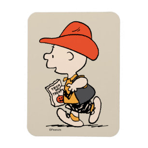 Imán Charlie Brown vaquero Halloween