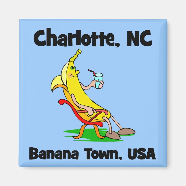Imán Charlotte Carolina del Norte (Frente)