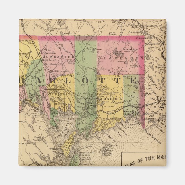 Imán Charlotte Co., NB (Frente)