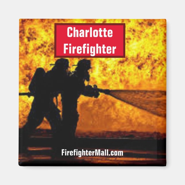 Imán Charlotte Firefighter Magnet (Frente)