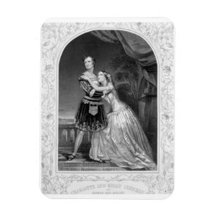 Imán Charlotte y Susan Cushman como Romeo y Juliet, A