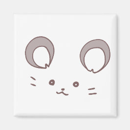 Imán Charming Beige Mouse Magnet - Simple & Stylisマグネット