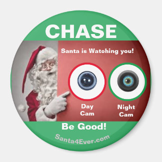 Imán ¡CHASE Santa te está vigilando!Día y noche