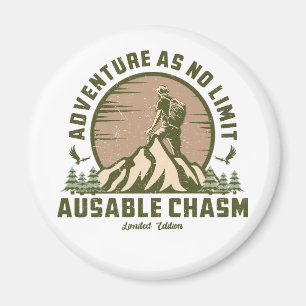 Imán Chasm Hike Sunset T-Shirt retro-autilizable