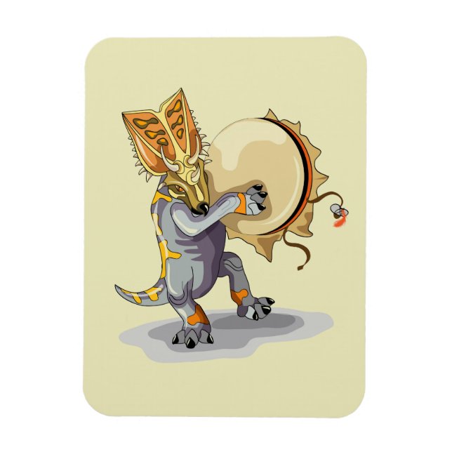 Imán Chasmosauro bailando un ritual chamán (Vertical)