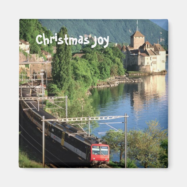 Imán Chateau Chinon al lado del lago Ginebra 6 (Frente)