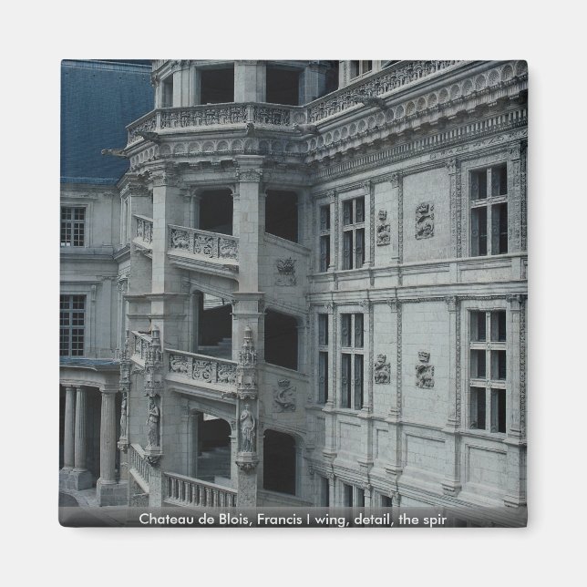 Imán Chateau de Blois, ala Francisco I, detalle, araña (Frente)