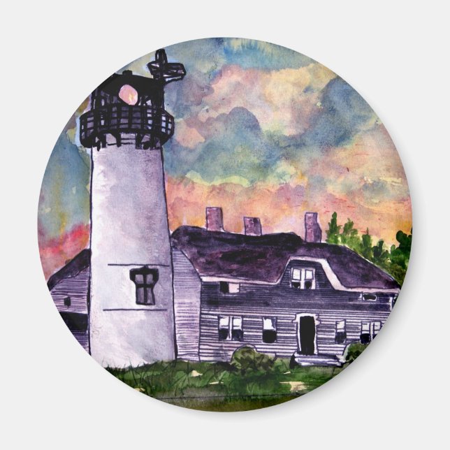 Imán Chatham Lighthouse Marthas Vineyard Magnets (Frente)