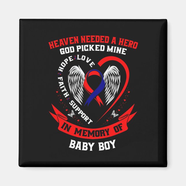 Imán Chd Heart Disease Awareness In Memory Of Son By  (Frente)