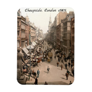 Imán Cheapside c1905, escena callejera de Londres