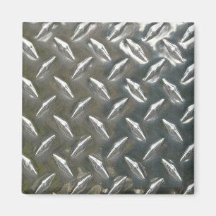 Imán Checkerplate metalizado de aluminio
