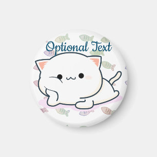 Imán Cheeky Kawaii Style Kitten