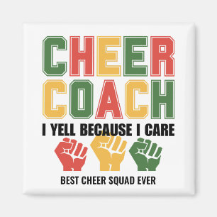 Imán CHEER COACH YO GRITO Porque me importa un Personal