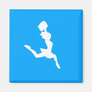 Imán Cheer Silhouette Magnet Blue
