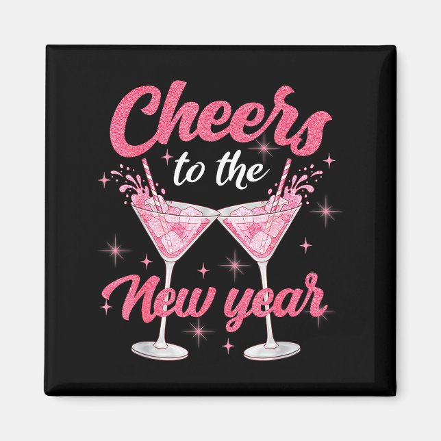 Imán Cheer To The New Year Happy New Year 2026 Countdow (Frente)