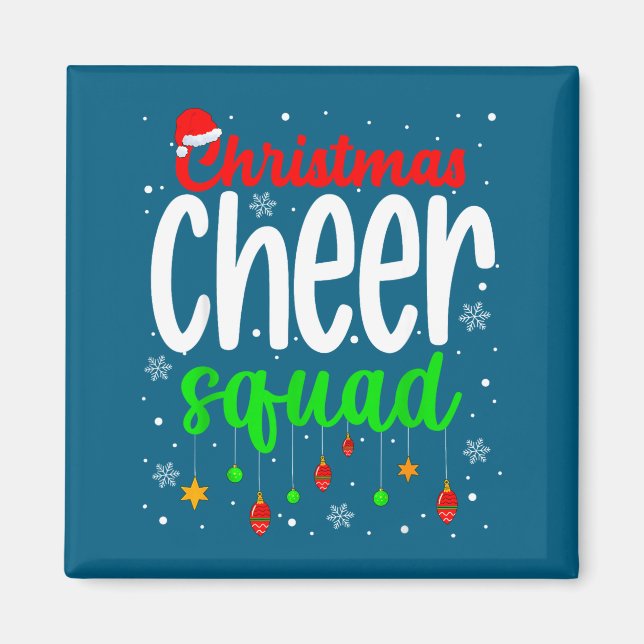 Imán Cheerleading Srts Lover Christmas Cheer Squad  (Frente)