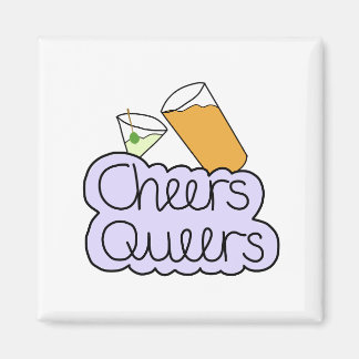 Imán Cheers Queers Pegatina