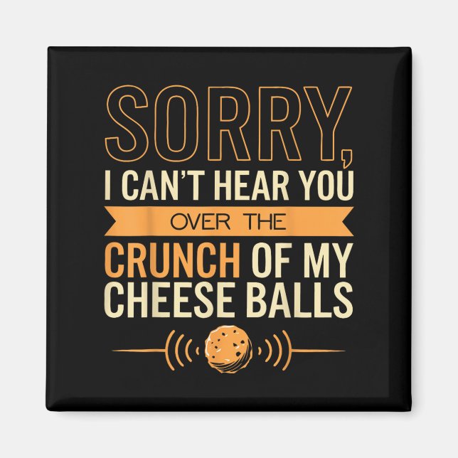 Imán Cheese Lover no te puede oír queso (Frente)