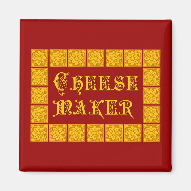 Imán Cheese Maker Vintage Kitchen Art (Frente)