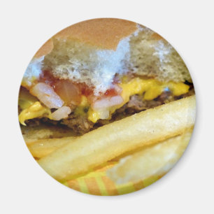 Imán Cheeseburger y Fries