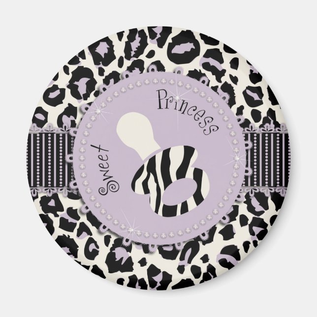 Imán Cheetah Chica Magnet Lilac (Frente)