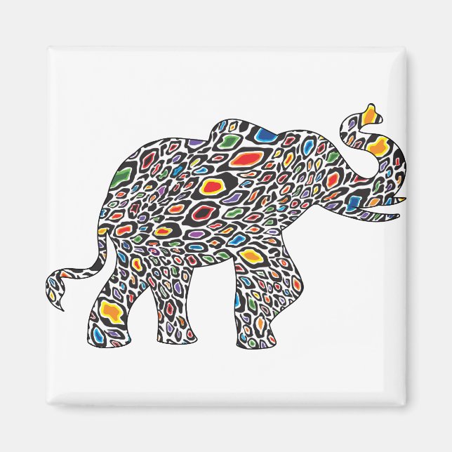 Imán Cheetah Elephant (Frente)