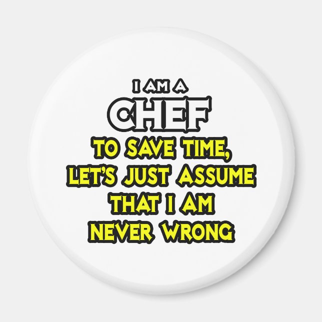 Imán Chef. Asumir Que Nunca Estoy Equivocado (Frente)