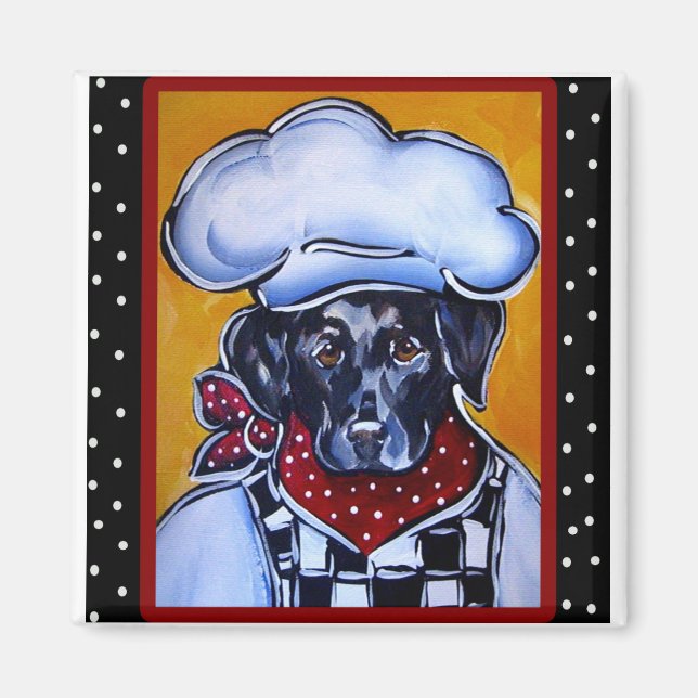 Imán Chef Black Lab (Frente)