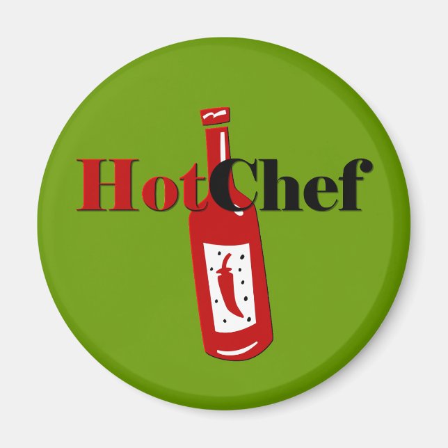 Imán Chef caliente (Frente)