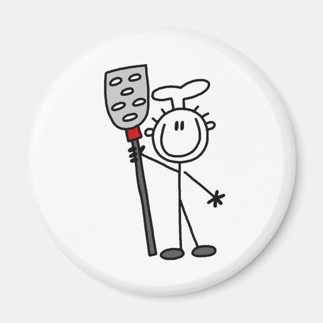 Imán Chef con espátula (Frente)