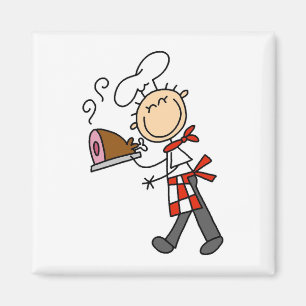 Imán Chef Con Jamón Horneado