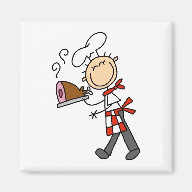Imán Chef Con Jamón Horneado (Frente)