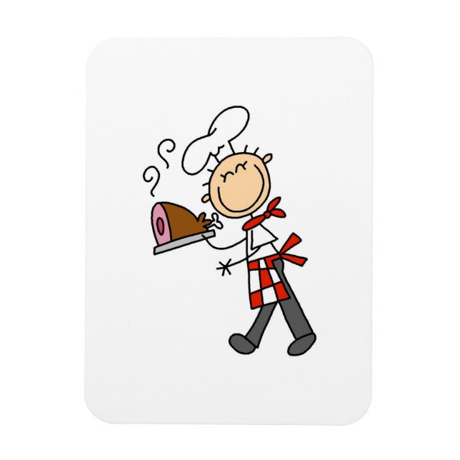 Imán Chef Con Jamón Horneado (Vertical)