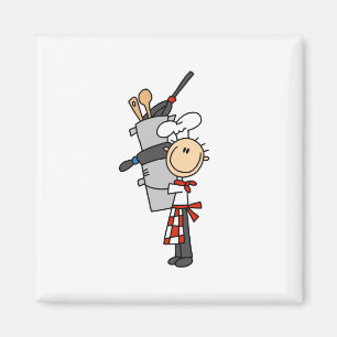 Imán Chef con ollas y lanzas