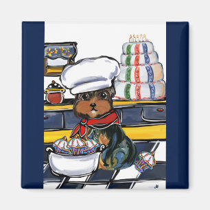 Imán chef de Yorkie Poo