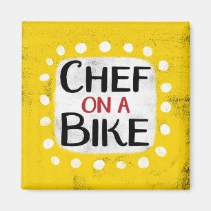 Imán Chef En Un Refrigerador De Bicicletas