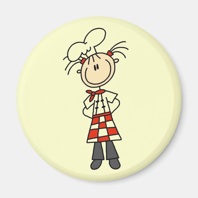 Imán Chef femenino (Frente)
