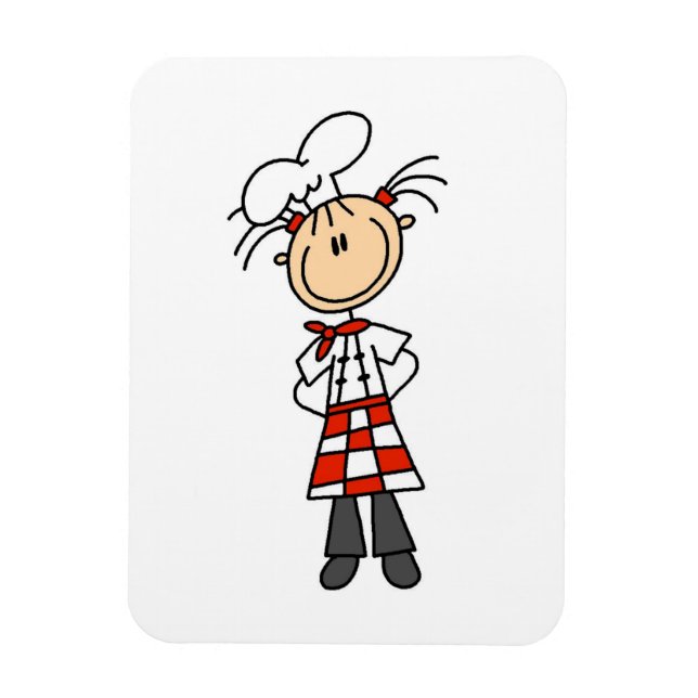 Imán Chef femenino (Vertical)