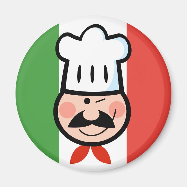 Imán Chef italiano (Frente)
