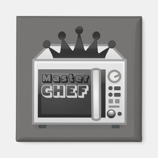 Imán Chef maestro de microondas (Frente)