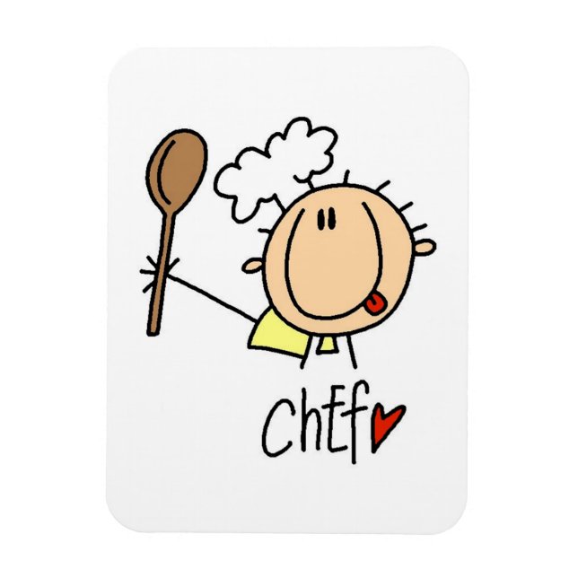 Imán Chef masculino (Vertical)