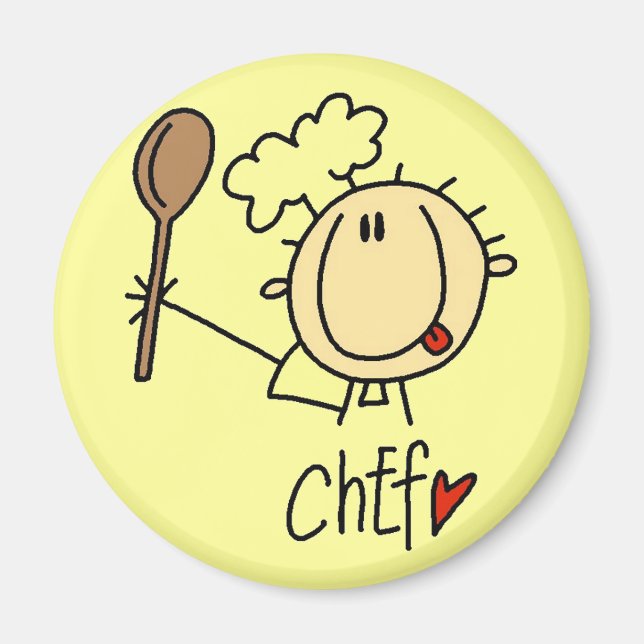 Imán Chef masculino (Frente)
