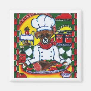 Imán Chef Perro Boxer