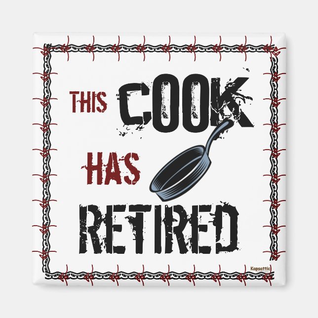 Imán Chefs Chef Cooking (Frente)