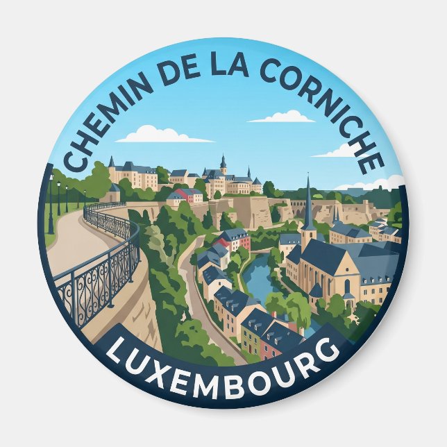 Imán Chemin de la Corniche Luxemburgo (Frente)