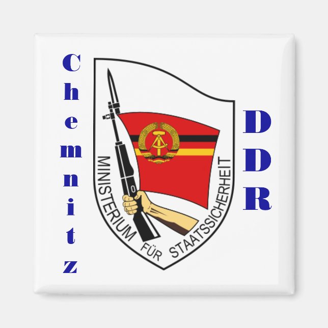 Imán Chemnitz, Alemania Stasi Magnet DDR. (Frente)
