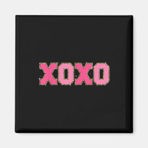 Imán Chenille Patch Sparkling Xoxo Valentine Day Heart